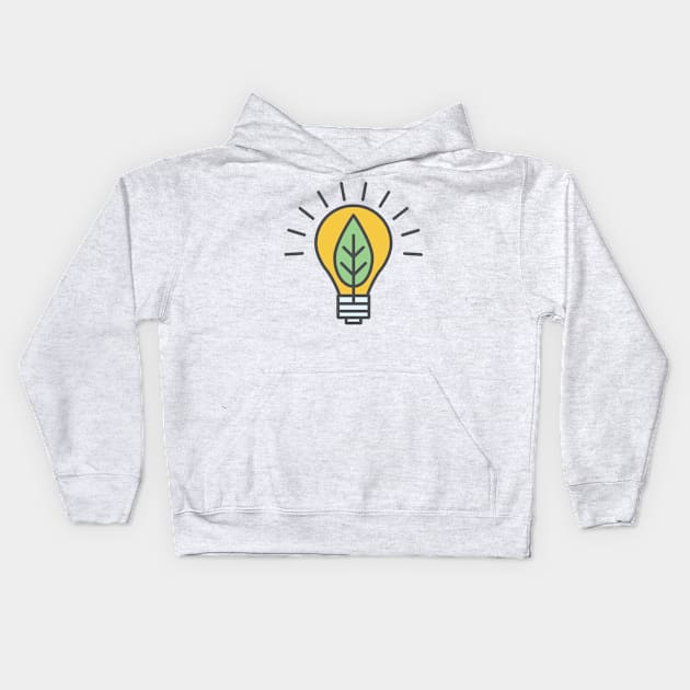 Green Light Environment Icon Kids Hoodie by SWON Design